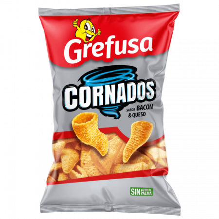 Grefusa Cornados bacón & Queso bolsa 85 gr.