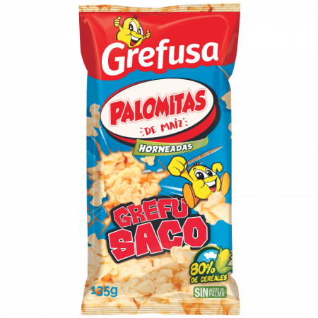 Grefusa Grefu Saco Palomitas de Maíz Bolsa 125 gr.