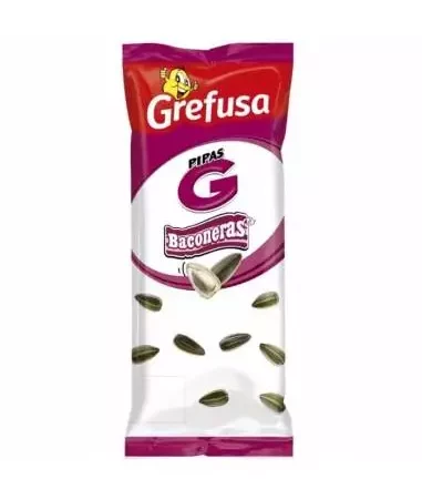 Grefusa pipas baconeras - sabor bacón   bolsa 100 gr.