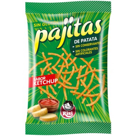Pajitas de patata Risi sabor kétchup bolsa 100 gr.