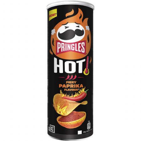Pringles Hot Paprika aperitivo frito sabor picante bote 160 gr.