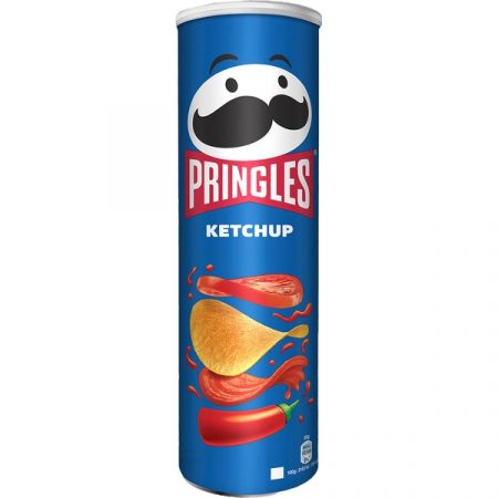 Pringles Ketchup Patatas fritas sabor Ketchup bote 165 gr.