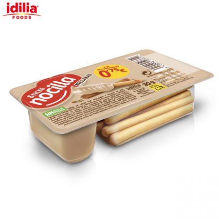 Nocilla Sticks Crema de leche con avellanas y palitos 30 gr.