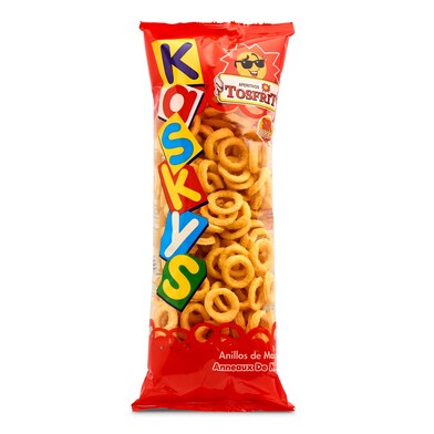 Kaskys Tosfrit aros de maiz fritos  Sin gluten bolsa 120 gr.