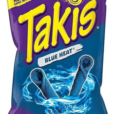 Takis Blue Heat sabor chile-lima pintalenguas azul bolsa 80 gr.
