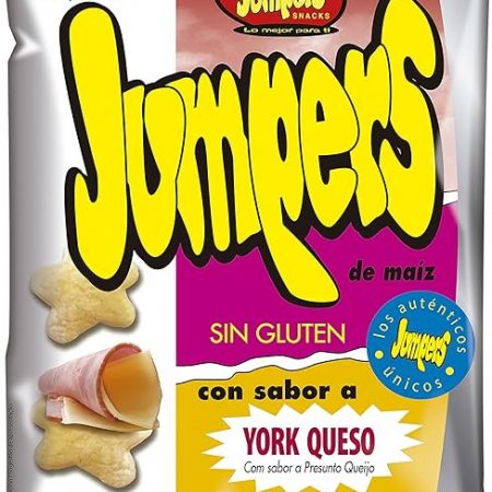 Jumpers aperitivo horneado sabor a York Queso Sin gluten 100 gr.