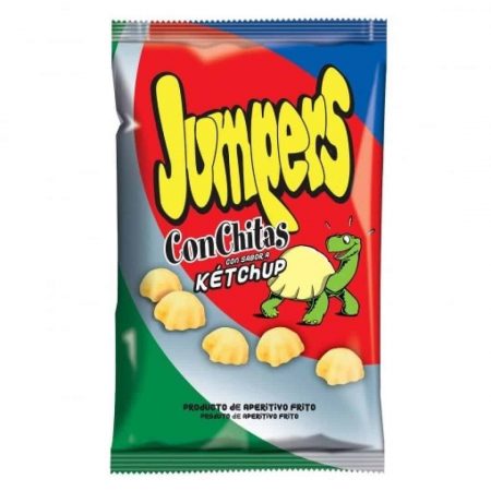 Jumpers Conchitas aperitivo frito sabor a ketchup bolsa 95 gr.