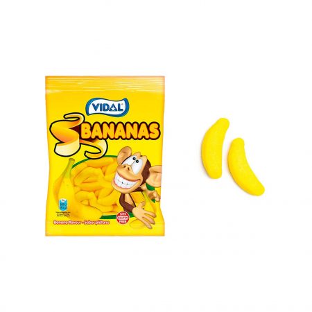 Bananas Vidal Bolsa 90 gr.