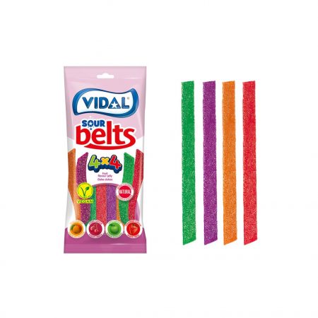 Cintas Pica 4 colores x 4 sabores Vidal Bolsa 90gr.