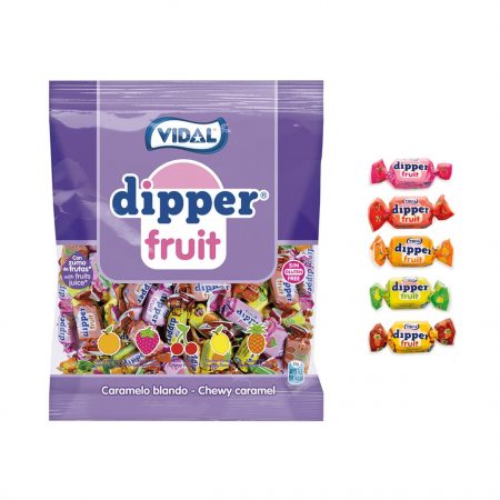Dipper Fruit Vidal Caramelo blando Surtido Bolsa 70 gr.