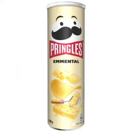 Pringles Emmental delicioso sabor a queso bote 175 gr.