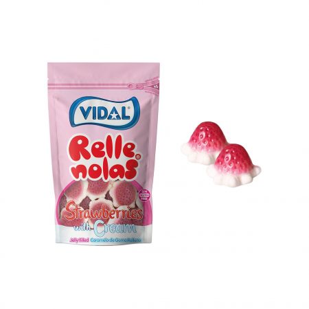 Fresones con Nata Rellenos Vidal  Bolsa 180 gr.