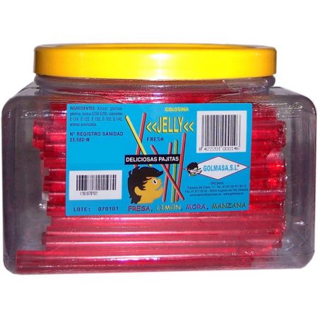 Tubos de Gelatina de fresa Golmasa