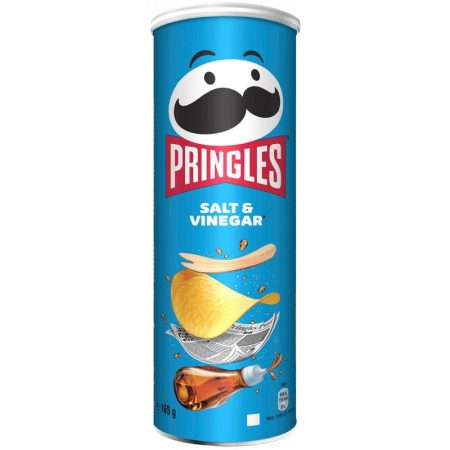 Pringles Salt & Vinegar sabor sal y vinagre bote 165 gr.