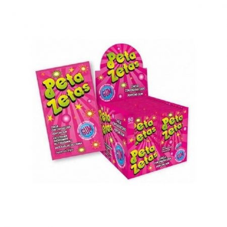 Peta Zetas Gum  Tutti Frutti caramelo explosivo con chicle sobre 7 gr.