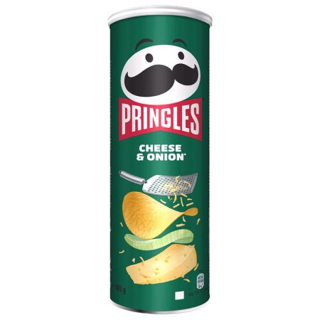 Pringles Cheese & Onion sabor queso y cebolla bote 165 gr.