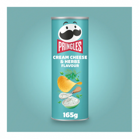 Pringles Cream Cheese & Herbs sabor queso crema y hierbas
