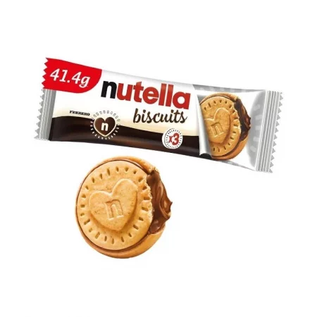 Nutella Biscuits x 3 galletas crujientes rellenas de nutella 41,4 gr.