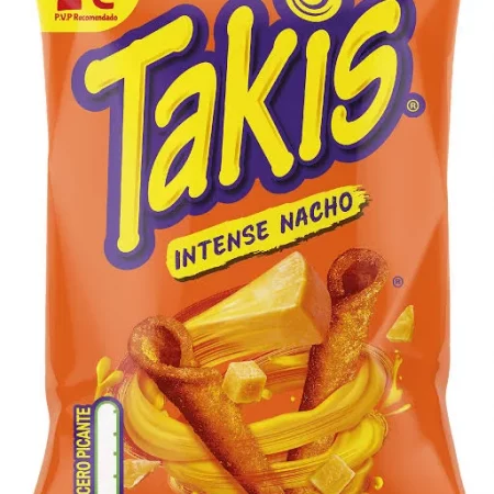 Takis Intense Nacho sabor a queso no picante bolsa 80 gr.