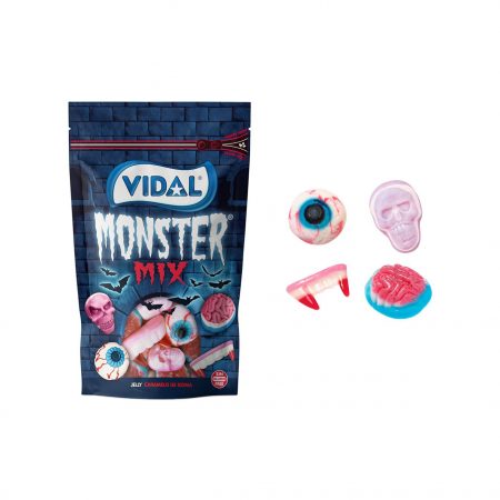 Monster Mix Vidal Surtido de golosinas terrorificas Bolsa 180 gr.